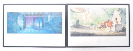 WALT DISNEY GALLERY - TWO LARGE FORMAT ANIMATION POSTERS