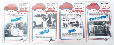 HERBIE GOES TO MONTE CARLO (1977) - ORIGINAL SET OF FOUR POSTERS