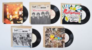 THE BEATLES - RARE COLLECTION OF BEATLES FAN CLUB FLEXI DISCS