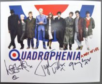 QUADROPHENIA - MULTI-SIGNED PHOTOGRAPH - ASH, WILLCOX ETC