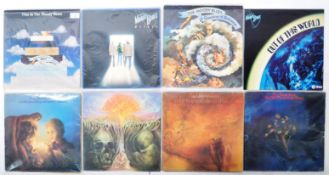 THE MOODY BLUES GROUP OF EIGHT VINYL RECORD ALBUMS