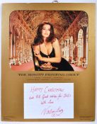 FROM THE COLLECTION OF VALERIE LEON - LARGE VINTAGE SIGNED BOARD
