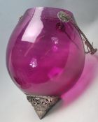 20TH CENTURY RETRO MORROCCAN STYLE GLASS PORCH LIGHT SHADE