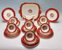 VERY RARE 20TH CENTURY AYNSLEY FINE BONE CHINA TEA SET