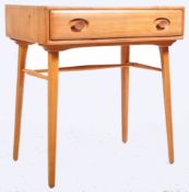 ERCOL WINDSOR MODEL 437 BEECH AND ELM WOOD DESK BY LUCIAN ERCOLANI