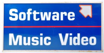 RETRO ADVERTISING RECORD STORE LIGHT BOX SIGN