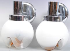 MAZZEGA MURANO GLASS CHANDELIER AND WALL LIGHT SET