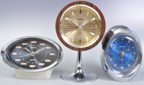 COLLECTION OF RETRO VINTAGE CLOCKS - PRESTA ETC