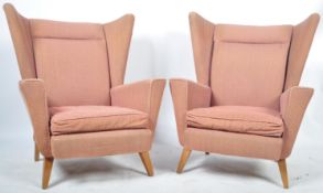 G-PLAN BRANDON RANGE MATCHING PAIR OF WINGBACK ARMCHAIRS