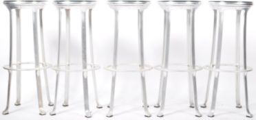 SET OF SPANISH BAR STOOLS BY INDESCA