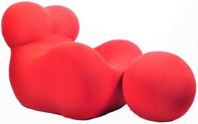 B&B ITALIA UP RANGE MAMA CHAIR AND MATCHING FOOTSTOOL