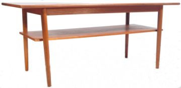 RETRO VINTAGE 1960'S TEAK WOOD COFFEE TABLE