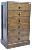 VINTAGE ART DECO GREEN SCRUMBLE PAINTED CHEST OF DRAWERS
