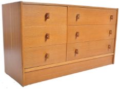 STAG 70'S GOLDEN OAK SIDEBOARD CHEST OF DRAWERS