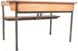 RETRO FRENCH SCHOOL DESK ON TUBULAR SUPPORTS