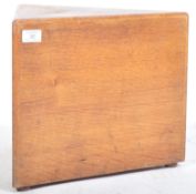 EARLY 20TH ART DECO OAK PLINTH PEDESTAL PLINTH
