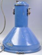 LARGE DARK BLUE INDUSTRIAL FLOOD LIGHT