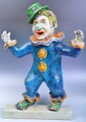 RETRO 20TH CENTURY PAPIER MACHE FIGURE OF A CLOWN
