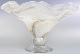 RETRO VINTAGE 20TH CENTURY ITALIAN GLASS HANDKERCHIEF VASE