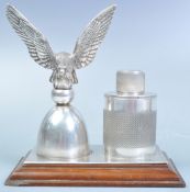 RETRO CHROME TABLE LIGHTER ON EAGLE STAND