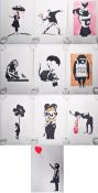 LARGE COLLECTION OF ROBERT DRIESSEN BANKSY ARTWORK