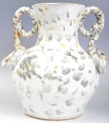 UNUSUAL 1960'S FRENCH STUDIO ART POTTERY SNAKE VASE