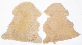 PAIR OF 1960'S SHEEPSKIN FLOOR RUGS