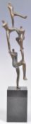 20TH CENTURY MODERNIST BRONZE SCULPTURE