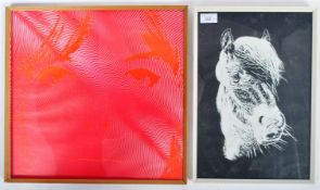 TWO RETRO VINTAGE PAINTING PICTURE PRINTS