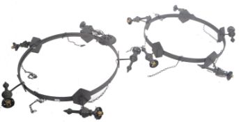 LARGE AND IMPRESSIVE ANTIQUE STYLE CEILING LIGHTS