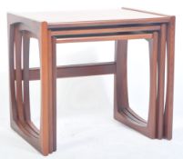 G PLAN QUADRILLE TEAK WOOD NEST OF TABLES