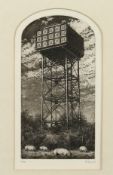Nicholas Ward. 'Water Tower, Metfield', Etching and Aquatint, Signed in Pencil, 6