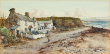 Joseph Hughes Clayton (1870-1930) British. Bringing Home the Catch, Watercolour, Signed, 8