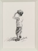 Keith Proctor (20th Century) British. 'Where's it Gone', Pencil Sketch, Signed, Inscribed Verso,