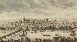 A Hand Coloured Engraving of a 'View of Newcastle Upon Tyne, in Northumberland', 7