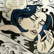 After Roy Lichenstein. 'I don't Care! I'd Rather Sink than Call Brad for Help!', 44