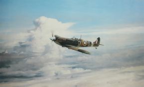After Robert Taylor, 1982. 'Reach for the Skies', Sir Douglas Bader in a Spitfire,