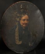 Victorian British School. A Pair of Portraits of a Husband and Wife, Oil on Canvas, 30