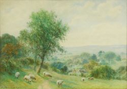 Roberto Angelo Kittermaster Marshall (1849-1926) British. 'Distant Southdowns from Warbleton,