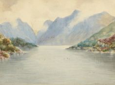 E. Macpherson. A Pair of Scottish Views, 'Oban' and 'Loch Elive', Watercolour, Signed and Titled,