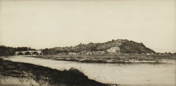 John George Mathieson (active 1918-1940) Scottish. 'Stirling Town', Etching, Signed in Pencil, 7