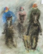 Circle of Paul Maze. A Pastel Study of a Horse Race, 12