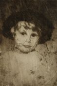 Erna Hoppe Kinross (1878-1964). Etching of a Child, 6