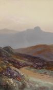 Herbert William Hicks (1880-1944) British. A Dartmoor Scene, Watercolour, Signed, 9.5