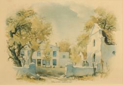 After John Cullingworth. A Pair of Prints of South African Scenes, 'Alphen, Constantia Valley'