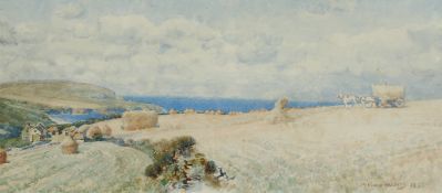Arthur Foord Hughes (1856-1934). A Coastal Scene, Signed and Dated 1889, Watercolour, 6.5
