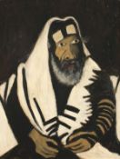 Early 20th Century. A Portrait of a Rabbi, Oil on Canvas, in a Mitchell Studio Frame, 22