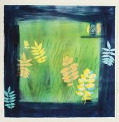 Heidi Konig (b.1964) German/British. 'Herbst Laub' a Scene of Autumnal Foliage, Mixed Media, Signed,