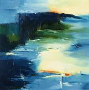 Laurie Moses, Irish. 'The Cliffs of Baltimore', Oil on Board, 16