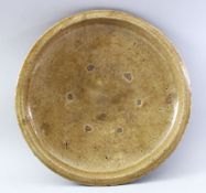 A 16TH CENTURY CHINESE LONGQUAN CHARGER, 36cm diameter.